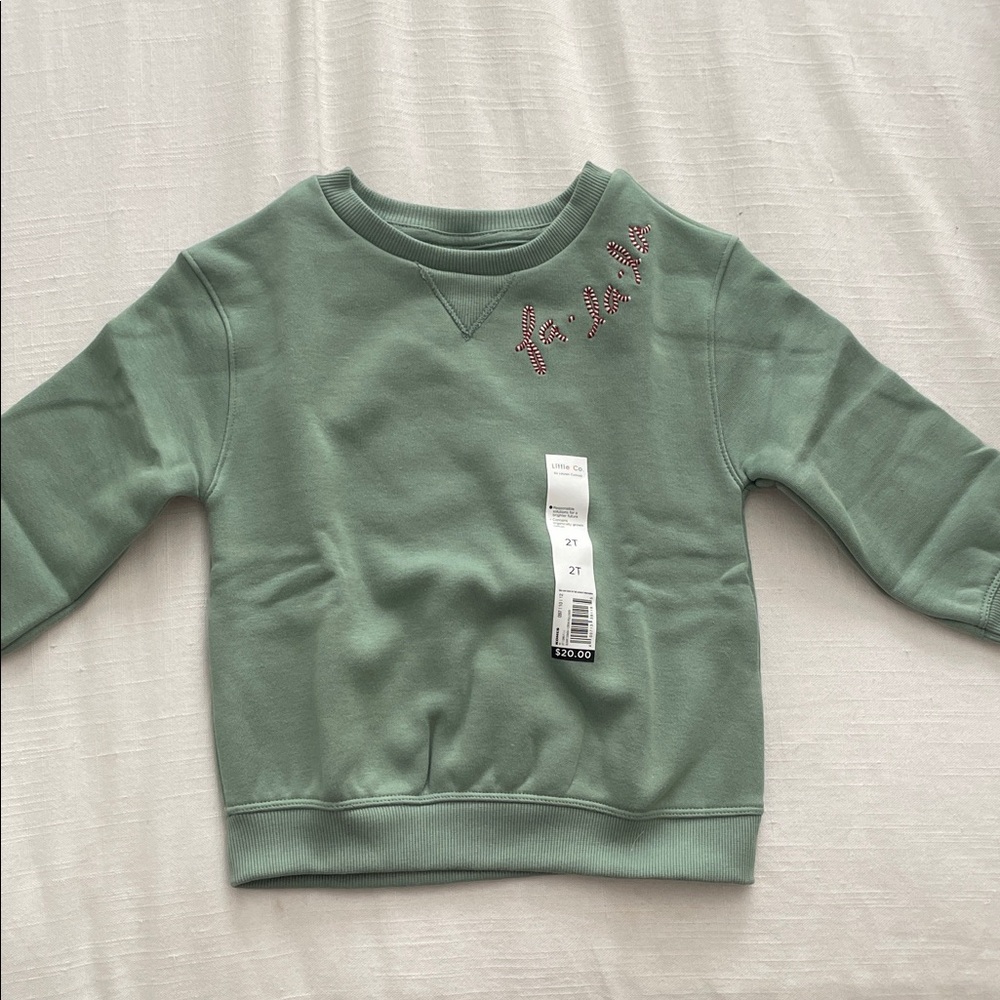Kids Green Christmas Sweatshirt